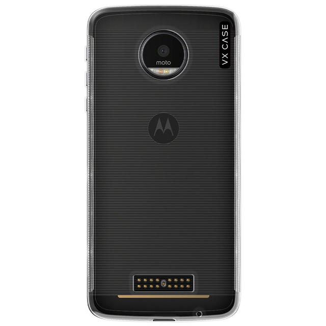 Capa para Moto Z Play de Silicone TPU Transparente