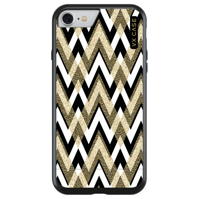 Capa para iPhone 7 de Polímero Chevron Style - Preta
