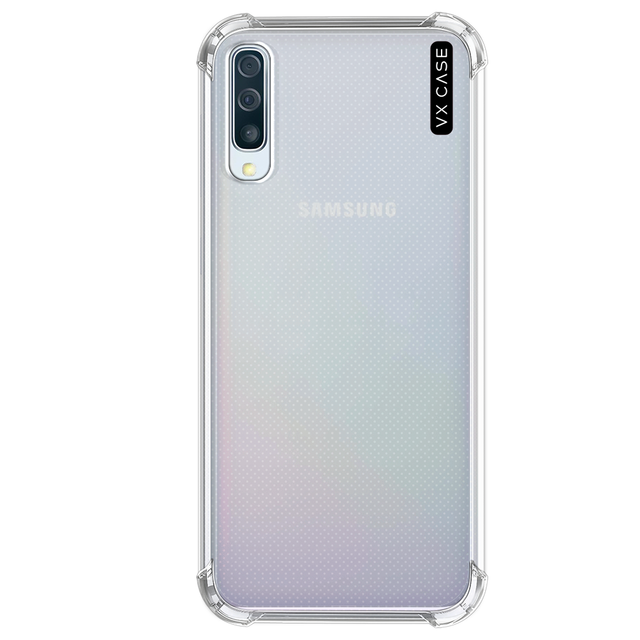 Capa para Galaxy A20/A30 de Silicone Rígida Transparente