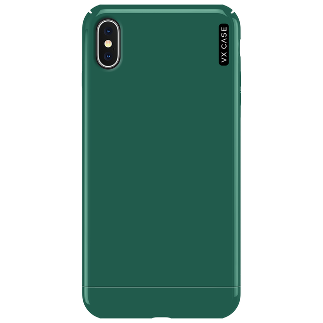 Capa para iPhone XS Max de Polímero Verde Meia-noite