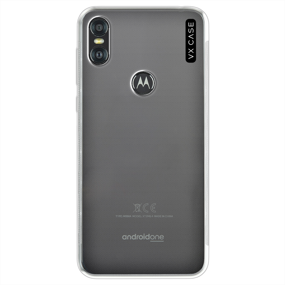 Capa para Moto One de Silicone TPU Transparente