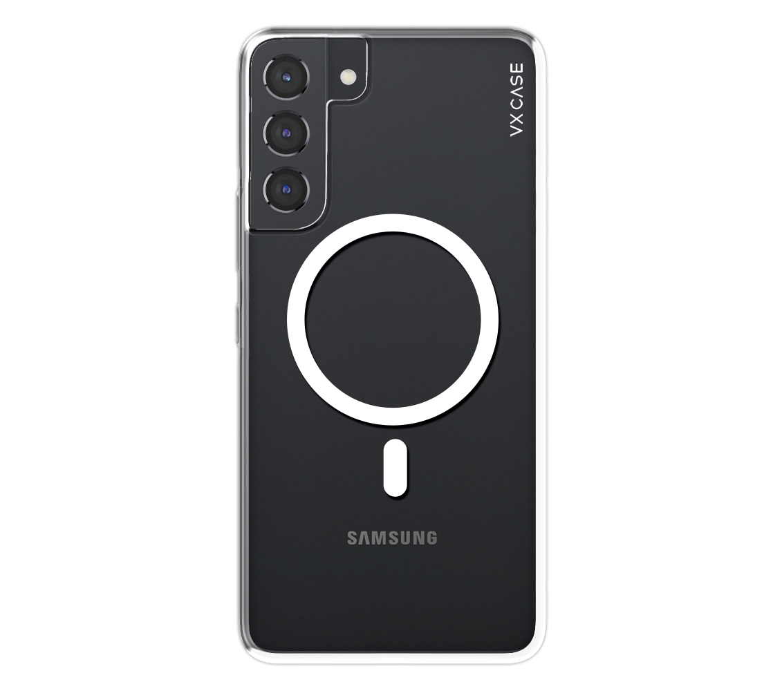 Capa MagSafe para Galaxy S22 Plus Transparente - Silicone Rígida