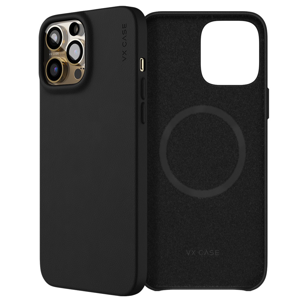 Capa MagSafe VX Case para iPhone 14 Pro Max - Couro Preta