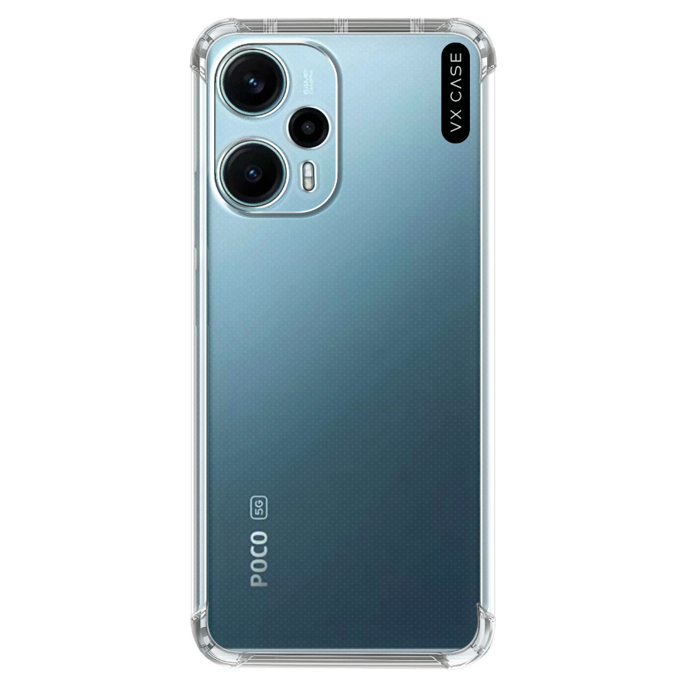 Capa VX Case para Poco F5 - Silicone TPU Transparente