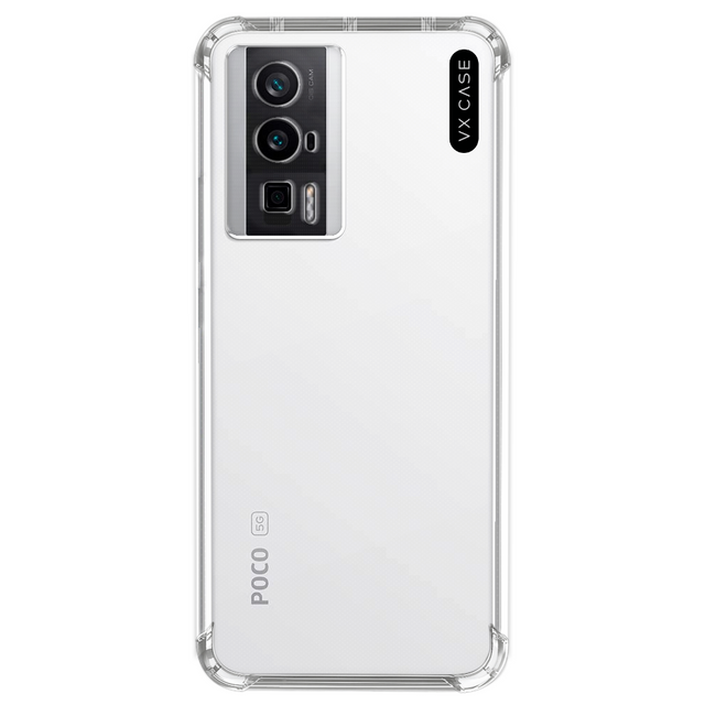 Capa VX Case para Poco F5 Pro - Silicone TPU Transparente