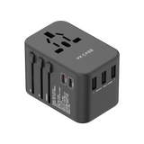 Adaptador Universal de tomadas VX Case com 3 USBs e 2 Type-C - VX Case