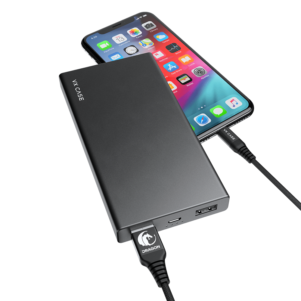 Bateria Externa VX Case Flat Charger 10.000mAh - VX Case