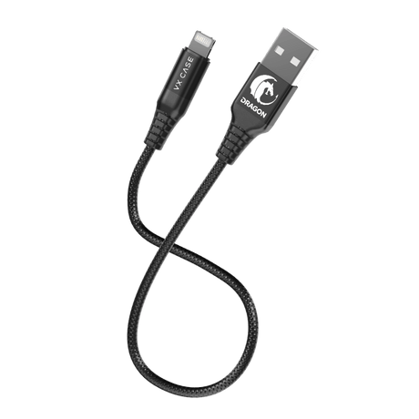 Cabo para iPhone/iPad USB Lightning Dragon Mini 20 cm VX Case