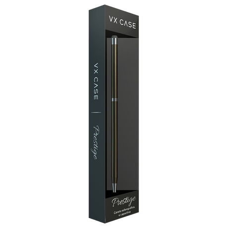 Caneta Esferográfica Prestige VX Case com Ponta Touch Screen - Champagne