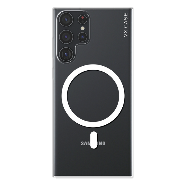 Capa MagSafe para Galaxy S22 Ultra Transparente - Silicone Rígida