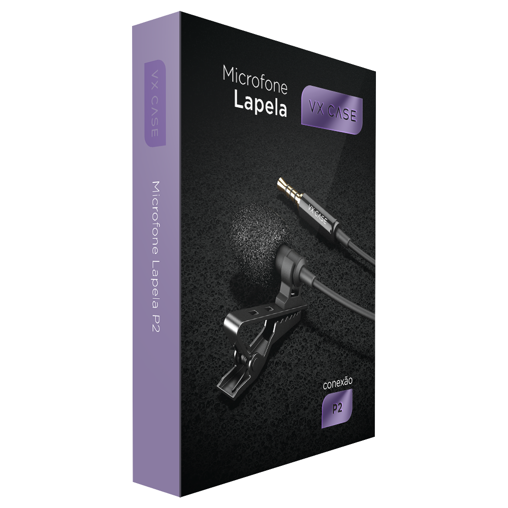 Microfone de Lapela P2 VX Case - VX Case
