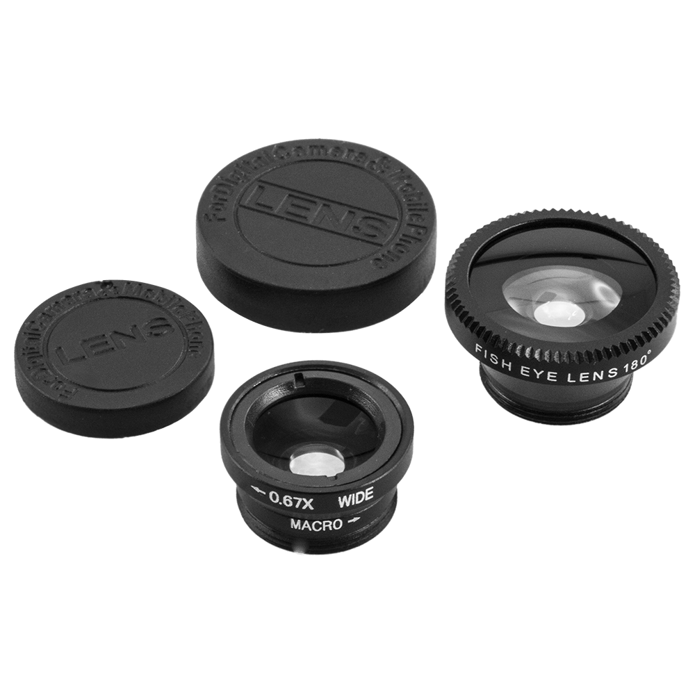 Kit de Lentes 3 em 1 para Câmera de Celular VX Case - VX Case