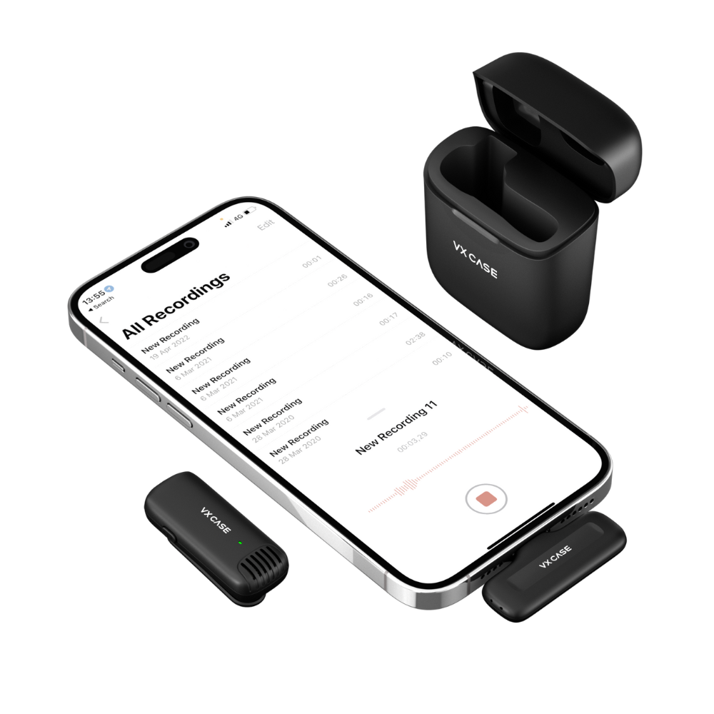 Microfone de Lapela Wireless Lightning - VX Case