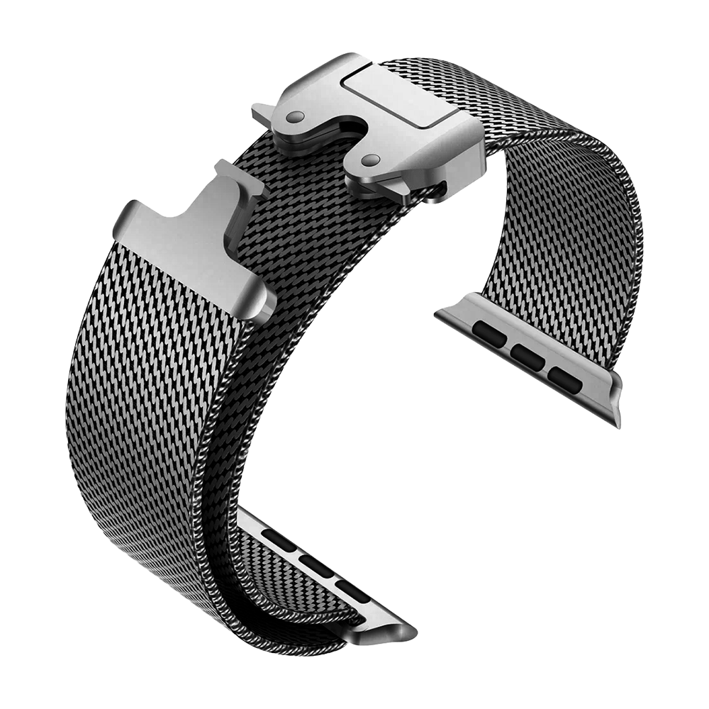 Pulseira de Metal Milanês para Apple Watch Chumbo