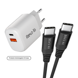 Combo Arrasador Dragon - Carregador Turbo 20W + Cabo Lightning ou Tipo-C