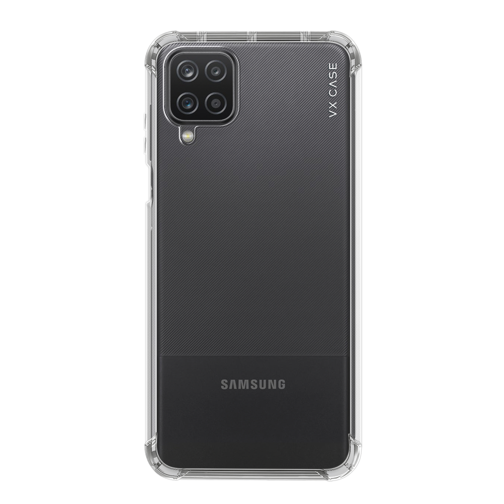 Capinha de Celular de silicone rígido preta VX Case para Samsung Galaxy A12
