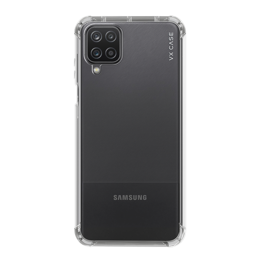 Capinha de Celular de silicone rígido preta VX Case para Samsung Galaxy A12