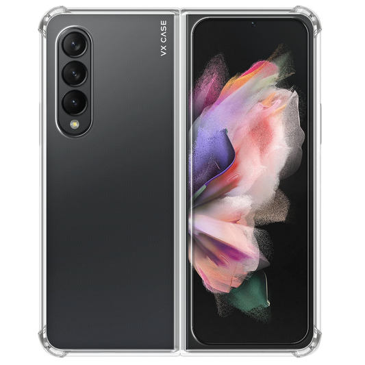 Capinha de Celular de silicone rígido transparente VX Case para Samsung Galaxy Z Fold 3