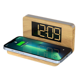 Carregador Clock Wireless Charger em Bamboo Revo 16 - VX Case