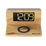 Carregador Clock Wireless Charger em Bamboo Revo