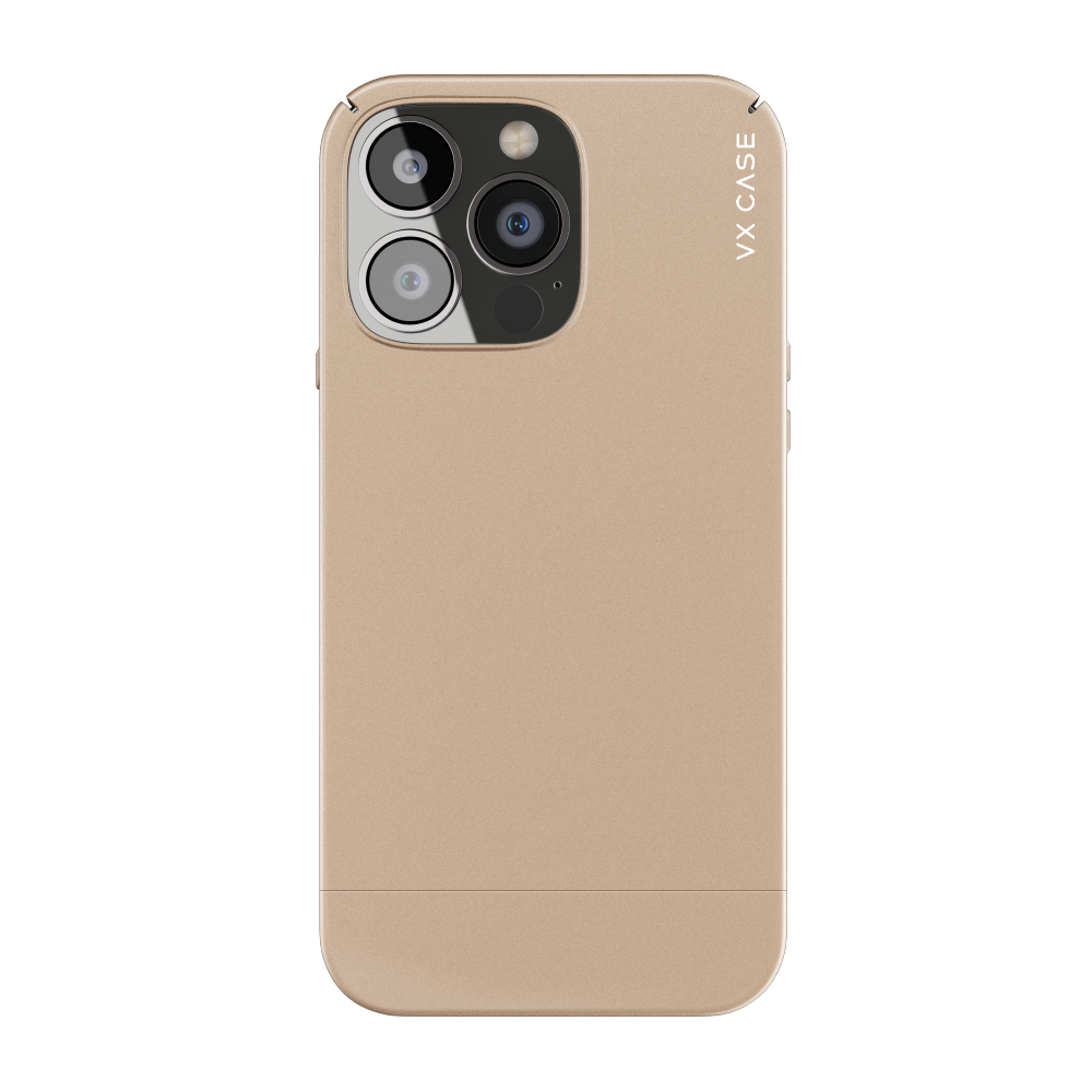 Capinha de Celular envernizada champagne VX Case para iPhone 14 Pro