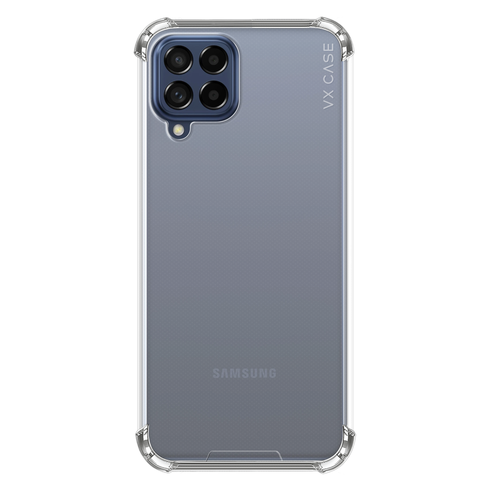 Capinha de Celular de silicone rígido transparente VX Case para Samsung Galaxy M53