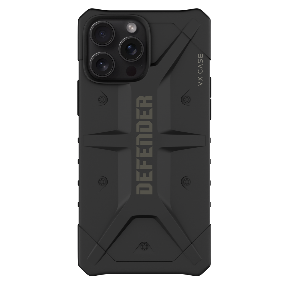 Capinha de Celular Defender preta VX Case para iPhone 15 Pro