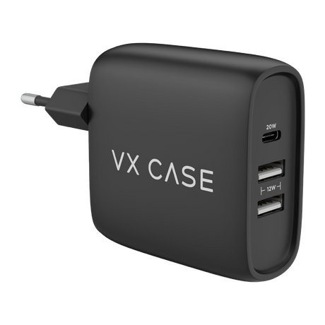 Adaptador de Carga Turbo 2 USB + 1 Tipo-C PD 32W