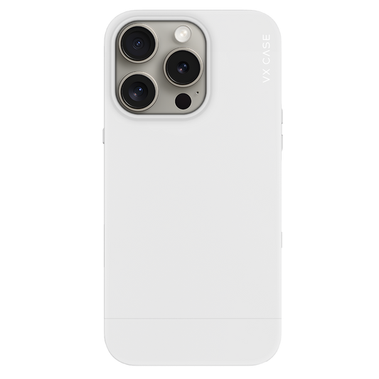 Capinha de Celular envernizada branca VX Case para iPhone 15 Pro Max