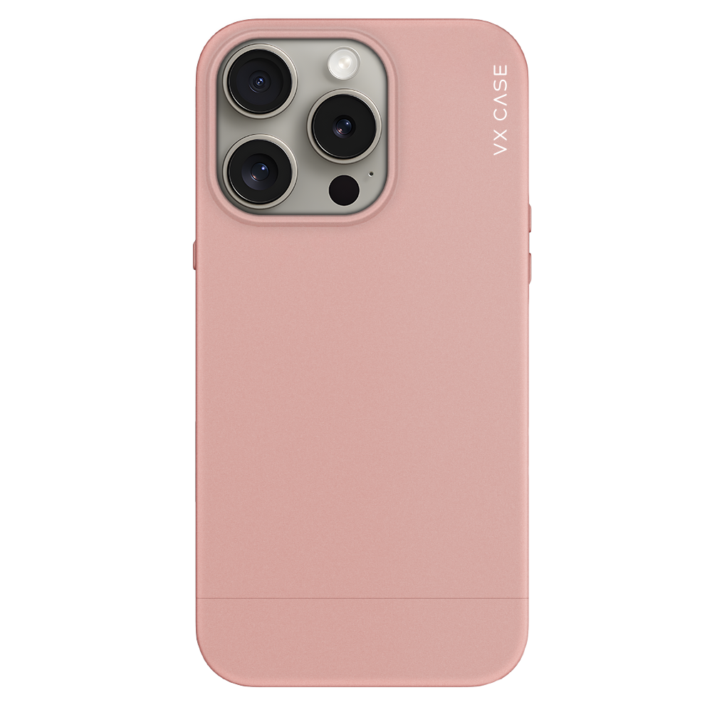 Capinha de Celular envernizada rose VX Case para iPhone 15 Pro Max