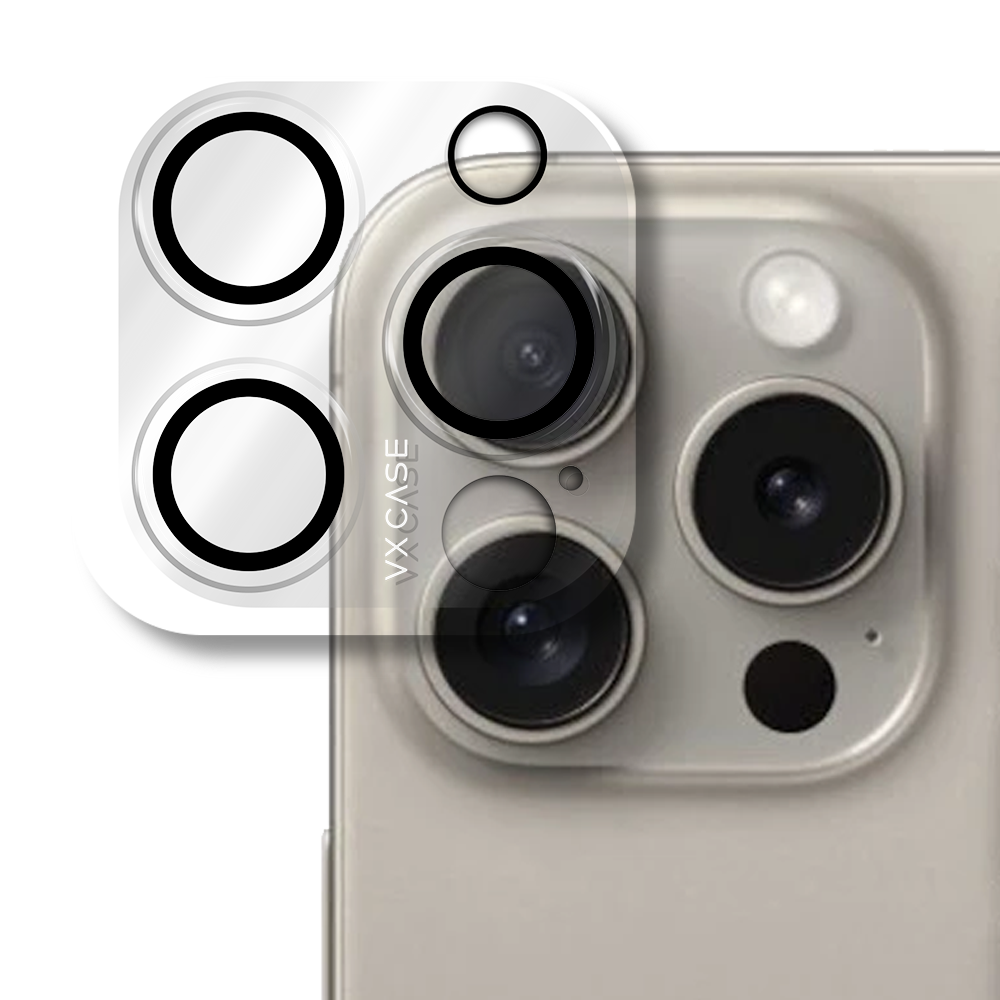 Película da Câmera Premium VX Case iPhone 15 Pro - Transparente