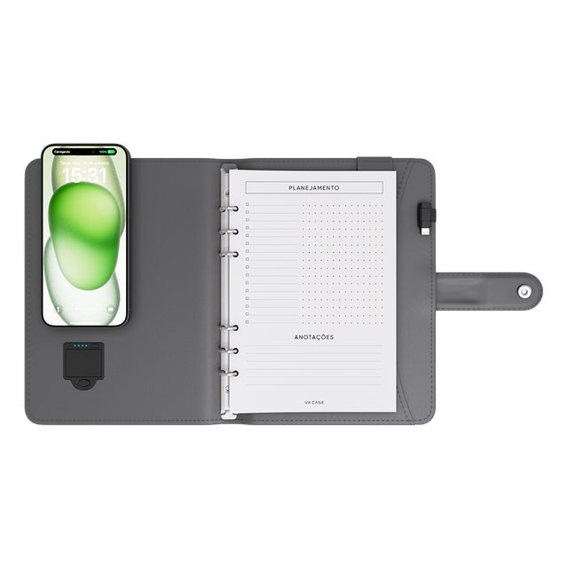 Agenda Planner Charger VX Case - Com Indução