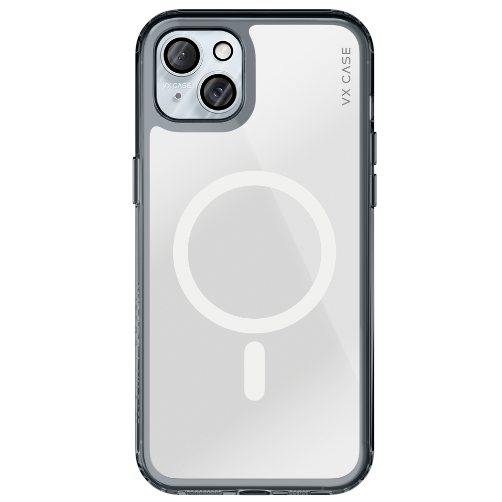 Capinha de Celular Mirror transparente com MagSafe VX Case para iPhone 15 Plus
