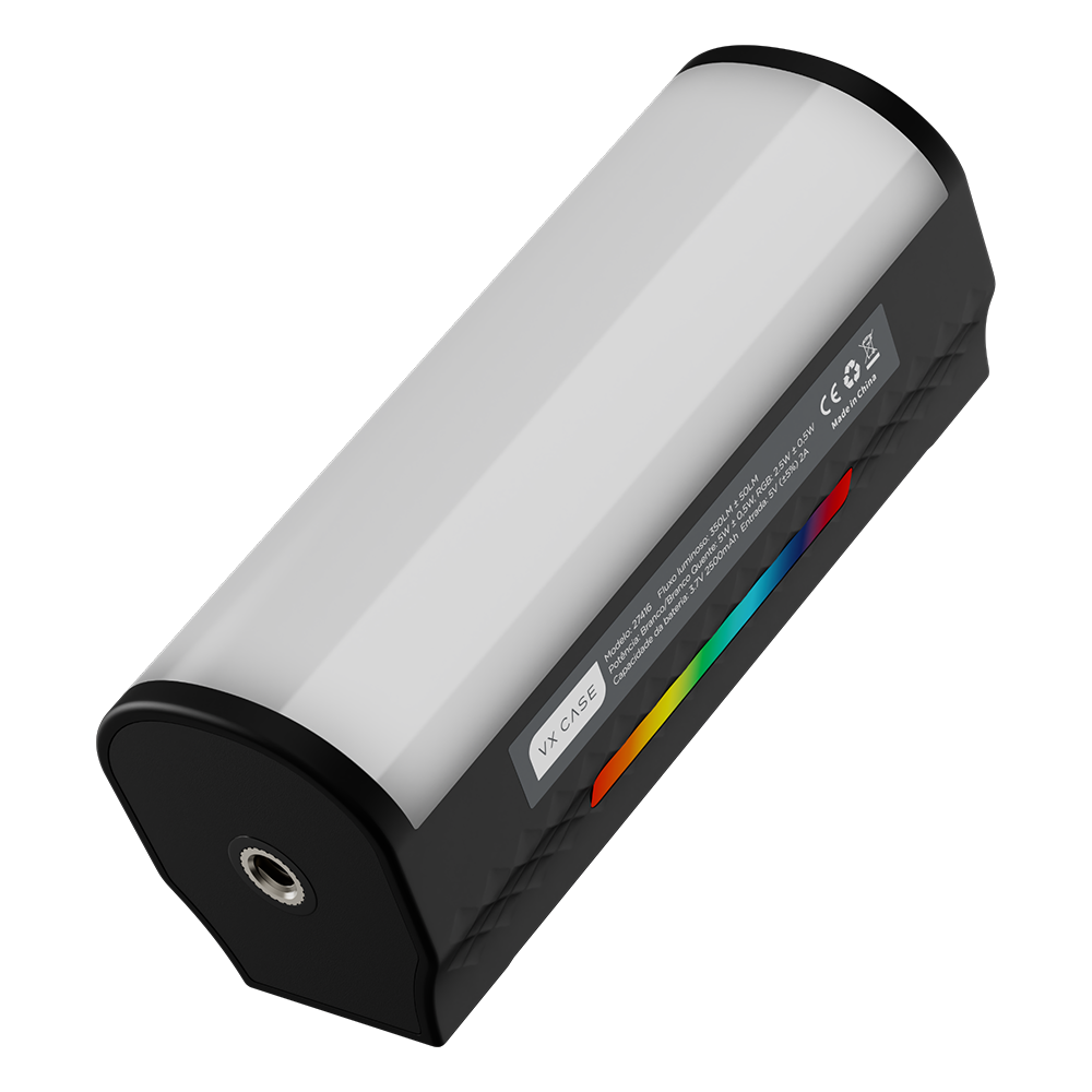 Luz de LED stick VX Case com iluminação RGB para fotografia e vídeo