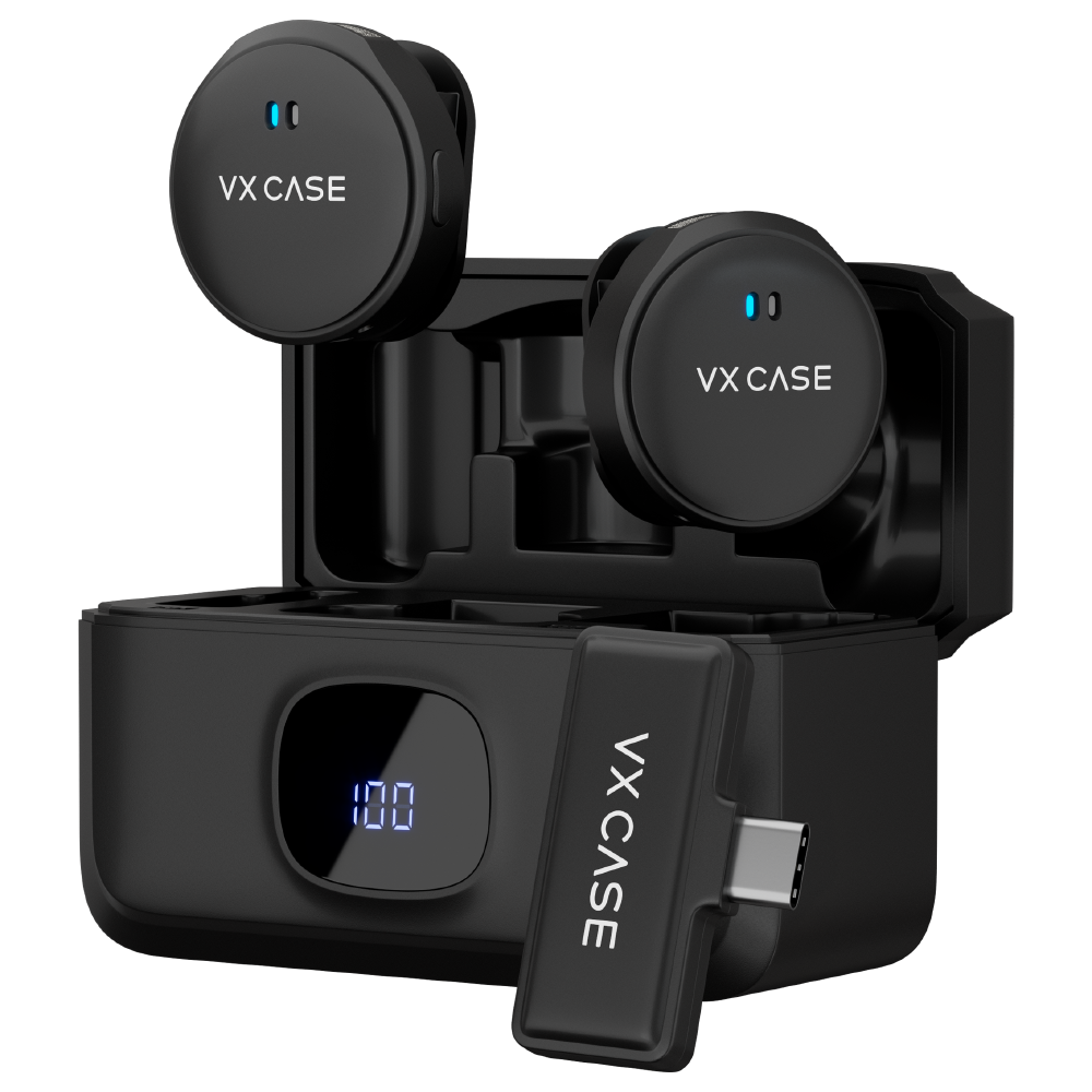 Microfone de Lapela Sem Fio com Fixação Magnética USB-C - Mag Clip