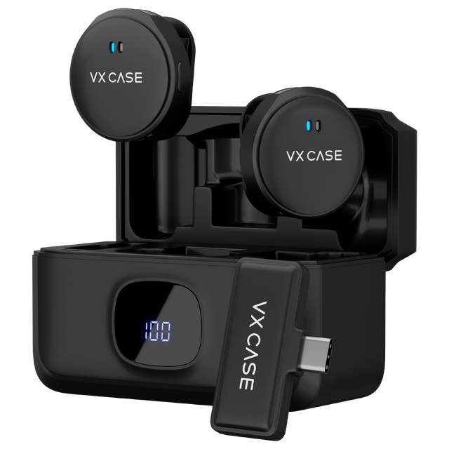 Microfone de Lapela Sem Fio com Fixação Magnética USB-C - Mag Clip