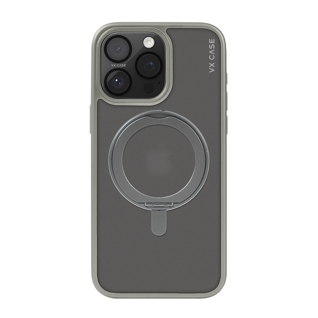 Capa com Suporte Aro Magsafe para iPhone 15 Pro Max - Titânio