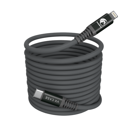 Cabo Magnetic Dragon 3M Tipo-C / Lightning - Chumbo