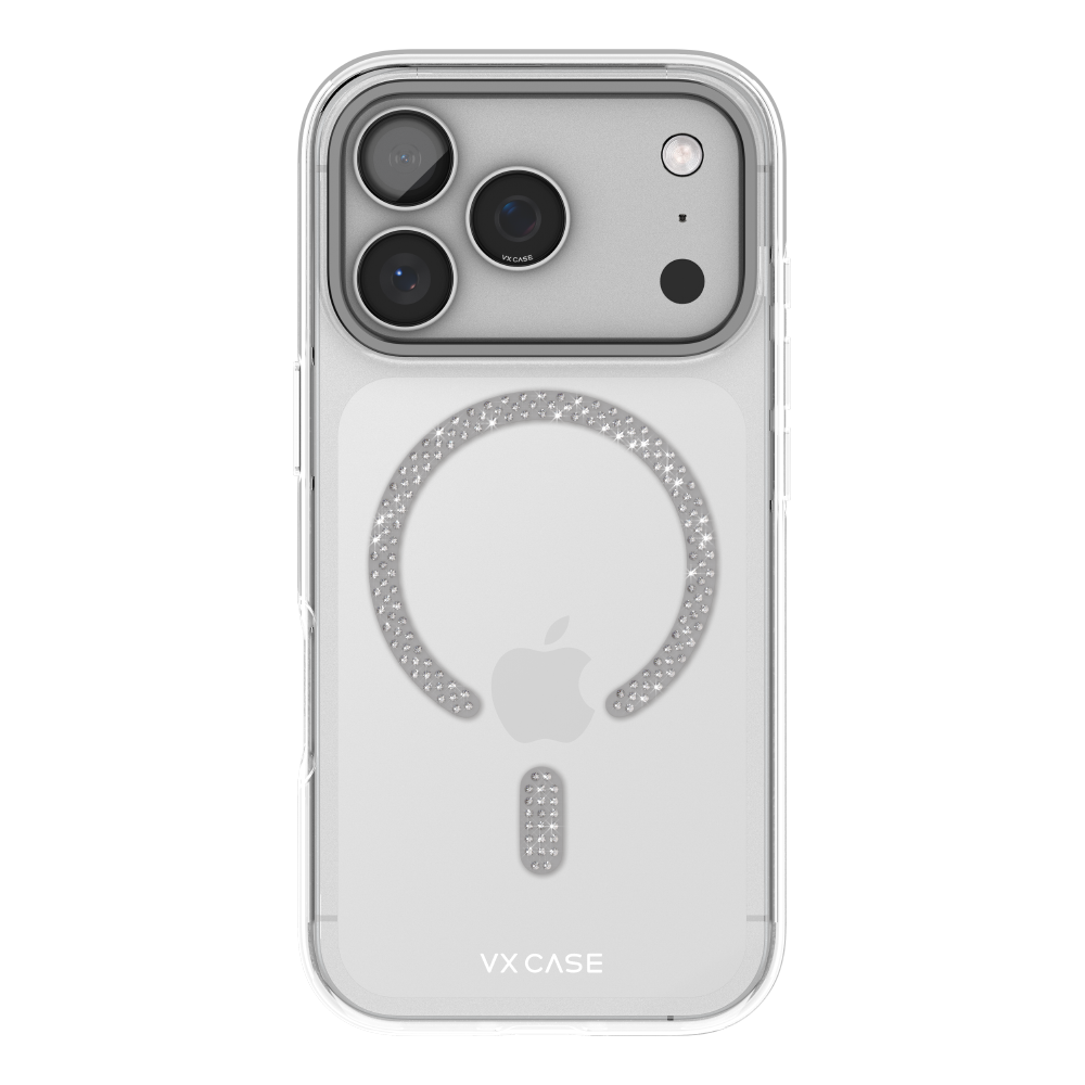 27611 - Capa VX Case Crystal Signature Magsafe iPhone 17 Pro - Cinza