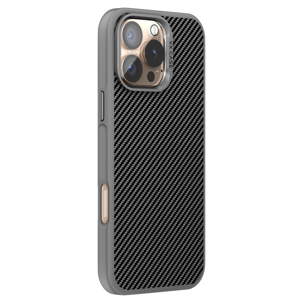 Capa Carbon VX Case Magsafe para iPhone 16 Pro Max - Cinza
