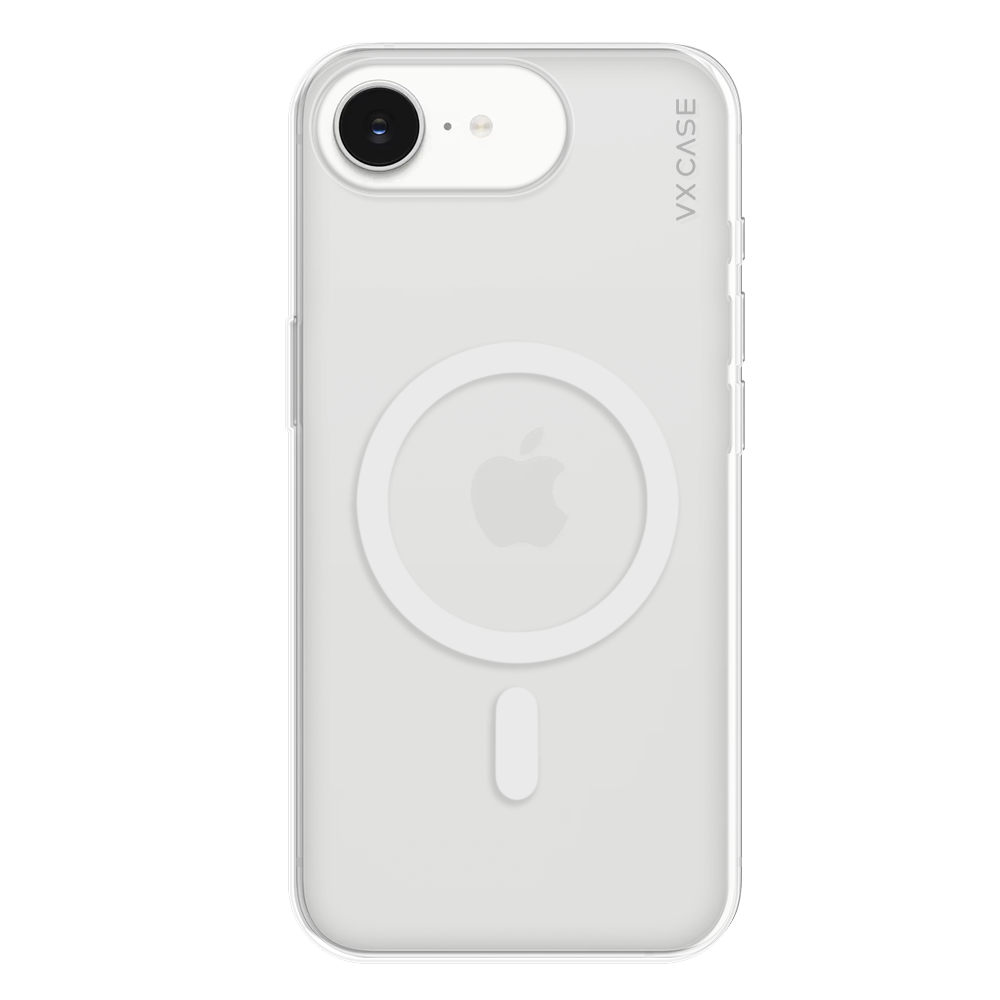 Capinha de Celular de silicone rígido transparente com MagSafe VX Case para iPhone 16e