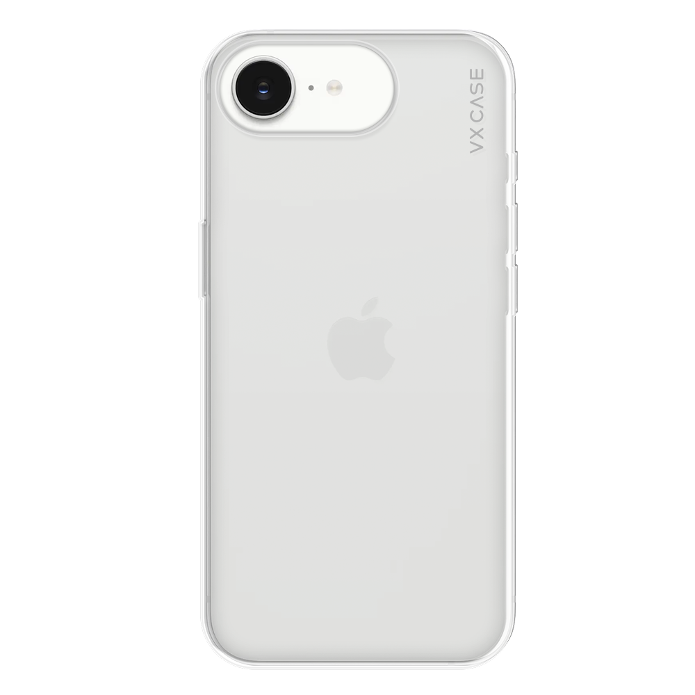 Capinha de Celular de silicone rígido transparente VX Case para iPhone 16e