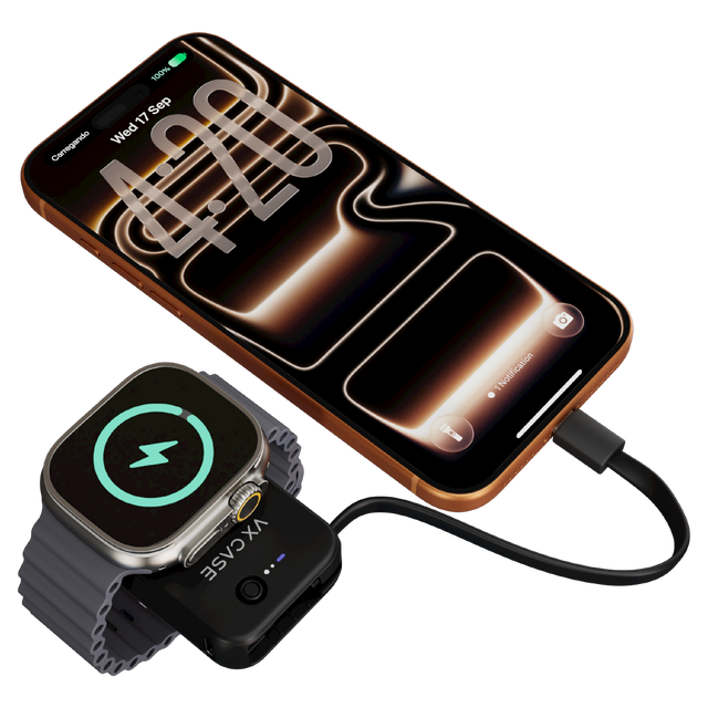 Carregador Portátil de Smartphone e Apple Watch Help Charger VX Case - Preto
