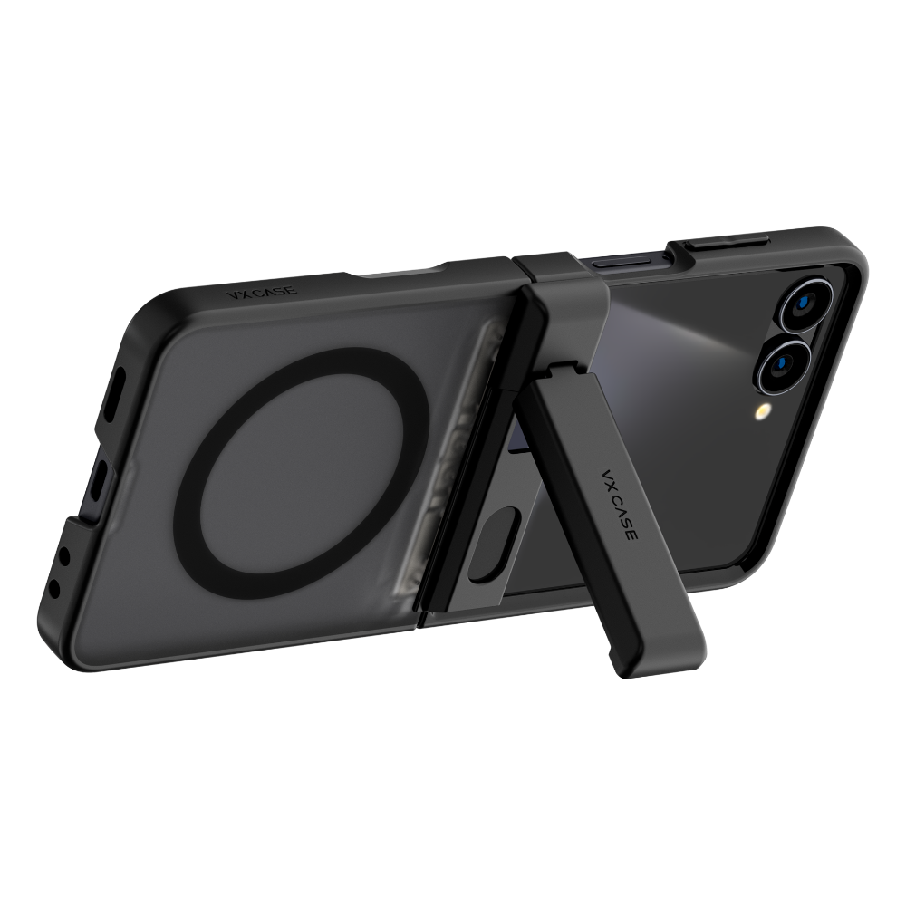 Capa MagSafe Galaxy Z Flip 7 com Suporte Preta