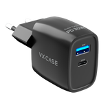 Carregador Turbo PD 30W com 2 portas USB e Type C - Mini Boost