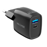 Carregador Turbo PD 30W com 2 portas USB e Type C - Mini Boost