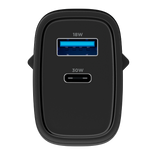 Carregador Turbo PD 30W com 2 portas USB e Type C - Mini Boost