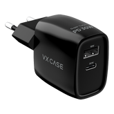 Carregador Turbo PD 30W com 2 portas USB e Type C - Mini Boost