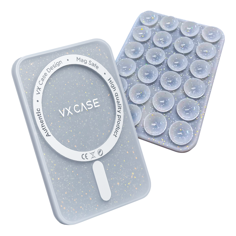 Kit - 2un. Mag Grip VX Case Suporte Magnético com Ventosas - Branco