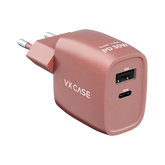 Carregador Turbo PD 30W com 2 portas USB e Type C - Mini Boost